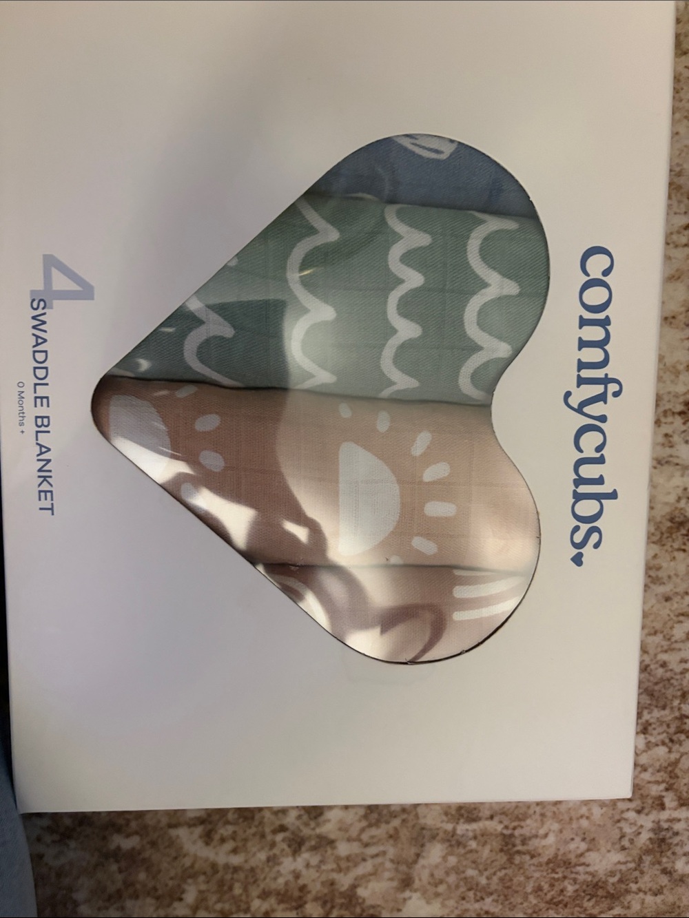 ComfyCubs 4-Pack Baby Swaddle Blankets - Mint Green & Blush